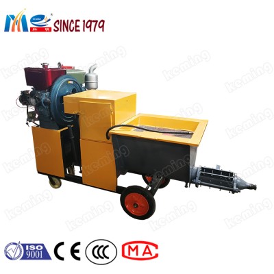 Keming KLW Wall Putty Cement Mortar Plastering Machine Diesel