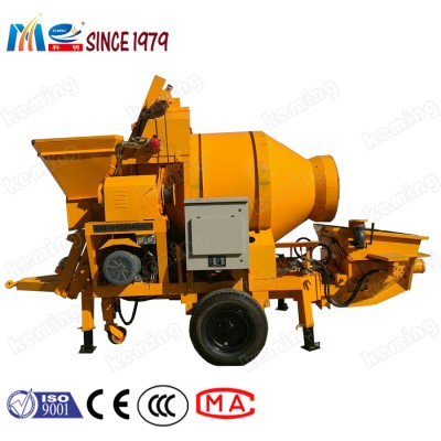 Self Loading Concrete Pumps Mobile Concrete Mixer With Pump