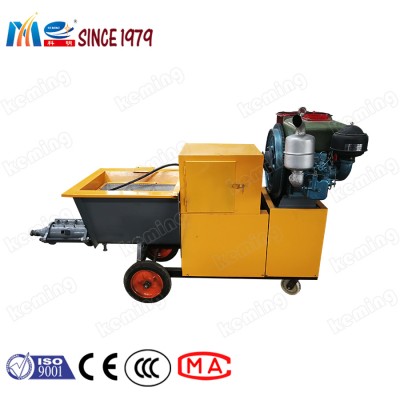 Diesel Drive Cement Mortar Spray Plastering Machine in China