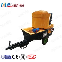 Semi-automatic Plastering Machine for Ceiling , Cement Mortar Plastering Machine with Mixer