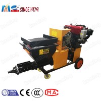 Small Portable Diesel Engine Cement Mortar Plastering Machine for Wall