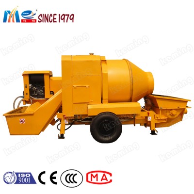 Mini Concrete Mixer Pump Diesel Concrete Mixer with Pump in Concrete Pumps